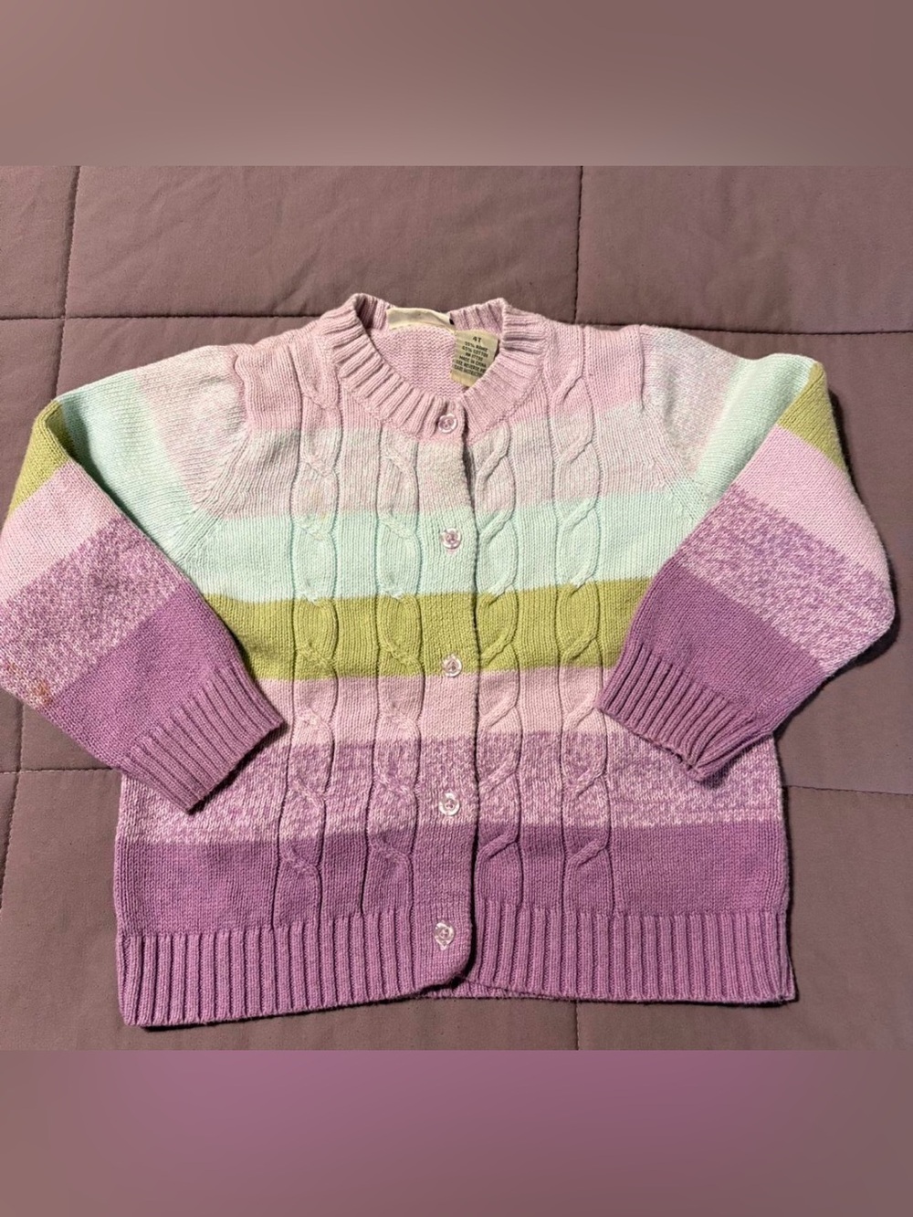 Vintage Toddler Button-Up Cardigan Size 4T